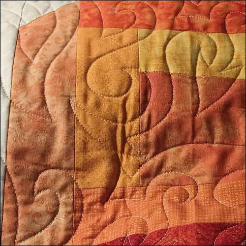 Dragon Tails - quilting pantograph