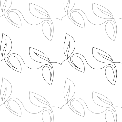 Butterfly Leaves - quilting pantograph