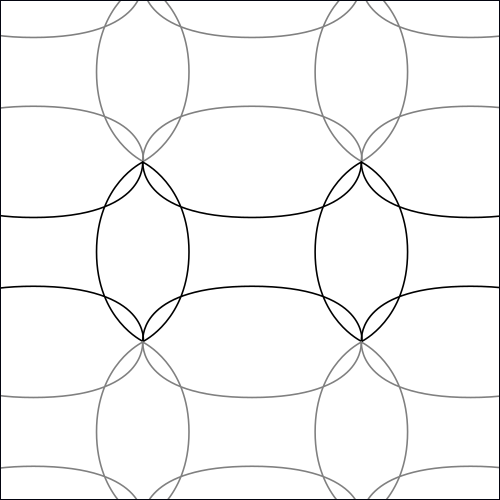 Cathedral Windows - quilting pantograph