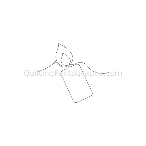 Christmas Candles - quilting pantograph