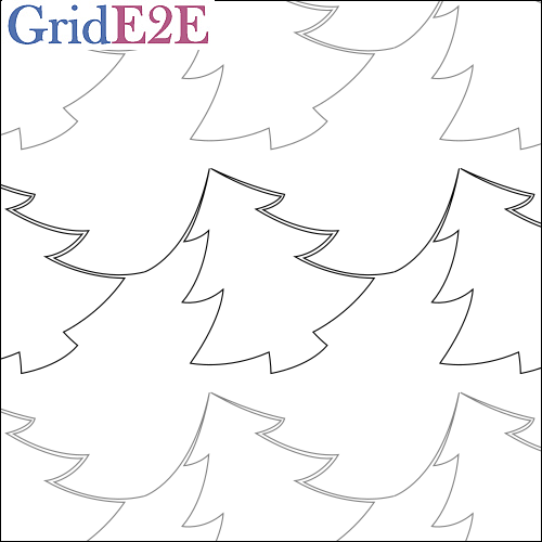 Christmas Tree Farm - quilting pantograph