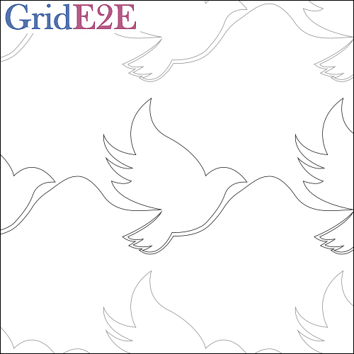Dove of Hope - quilting pantograph