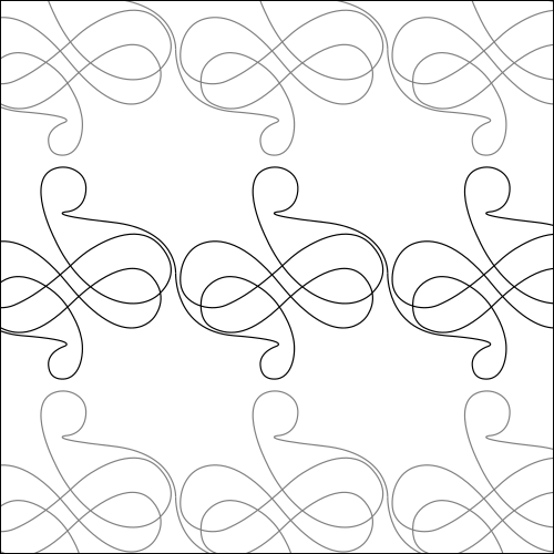Layered Loops - quilting pantograph