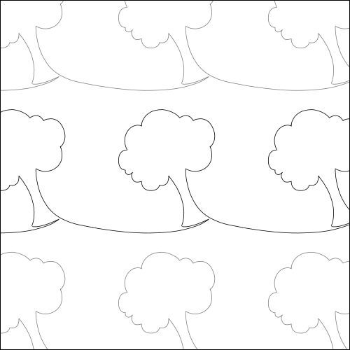 Phyllis's Family Tree - quilting pantograph