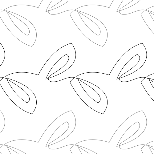 Paisley Loops - quilting pantograph