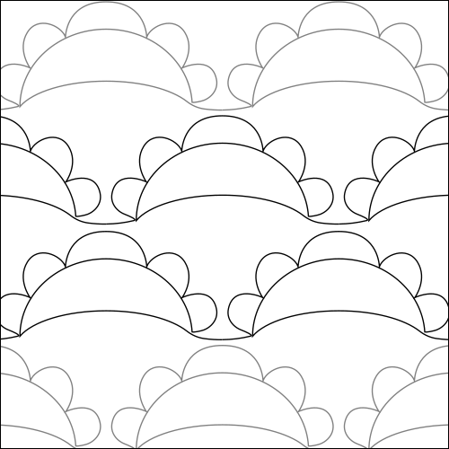 Paisley Sunrise - quilting pantograph