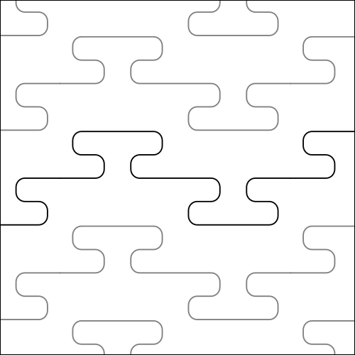 Puzzle Stipple - quilting pantograph