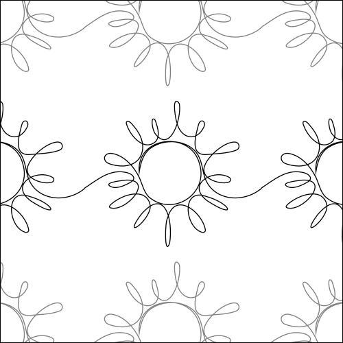 Sunshine Delight - quilting pantograph