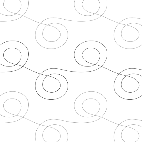 Circle Swirls - quilting pantograph