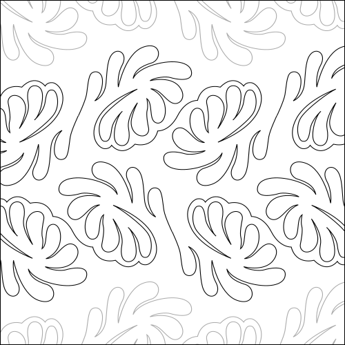 Feather Wings - quilting pantograph