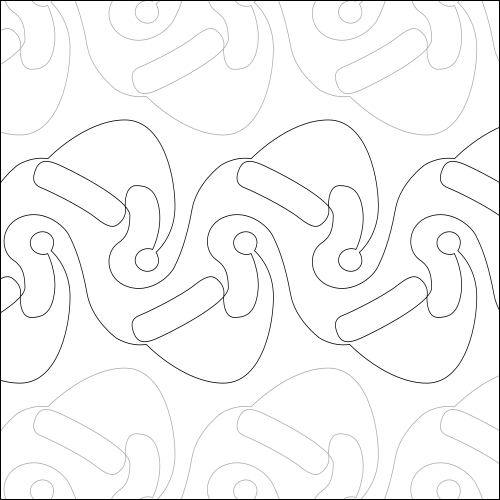 Santa's Hat- quilting pantograph