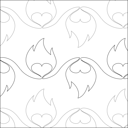 Max's Eternal Flame - quilting pantograph