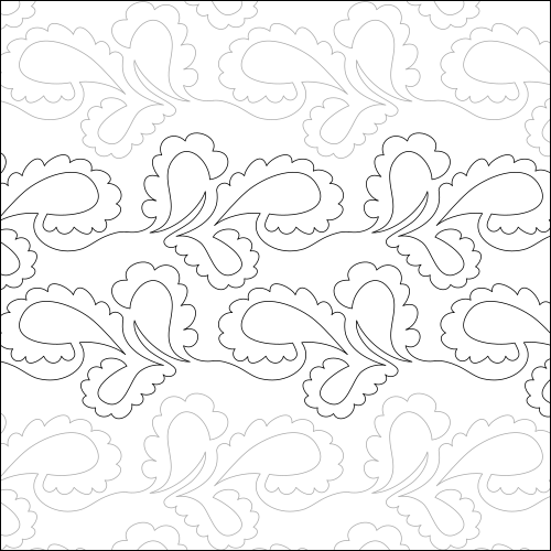 Persian Paisley - quilting pantograph