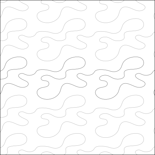 Silly Stipple - quilting pantograph