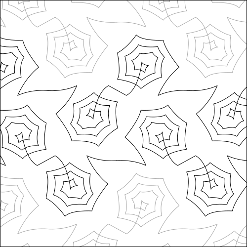 Spider Webs - quilting pantograph