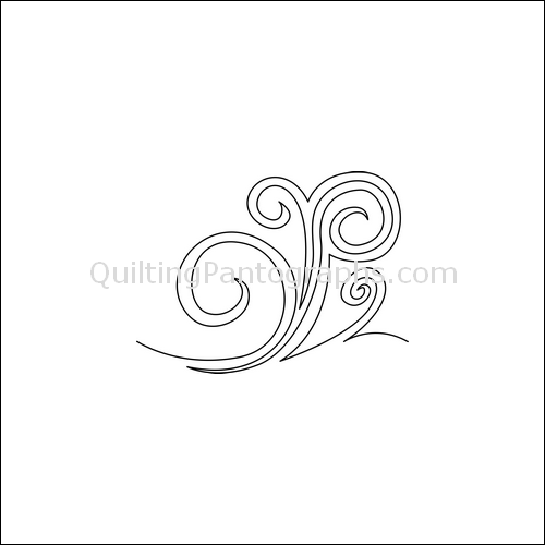 Ocean Swirls - quilting pantograph