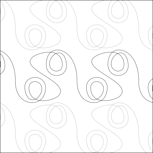 Twirly Swirly - quilting pantograph