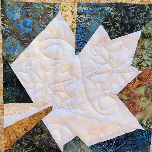 Autumn Leaves - quilting pantograph