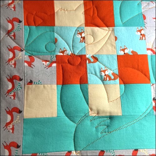 Baby Fox - quilting pantograph