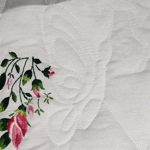 Butterfly Rose - quilting pantograph