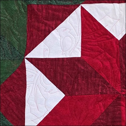 Christmas Cardinal Twins - quilting pantograph