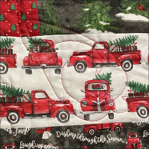 Christmas Ornaments Swirls - quilting pantograph