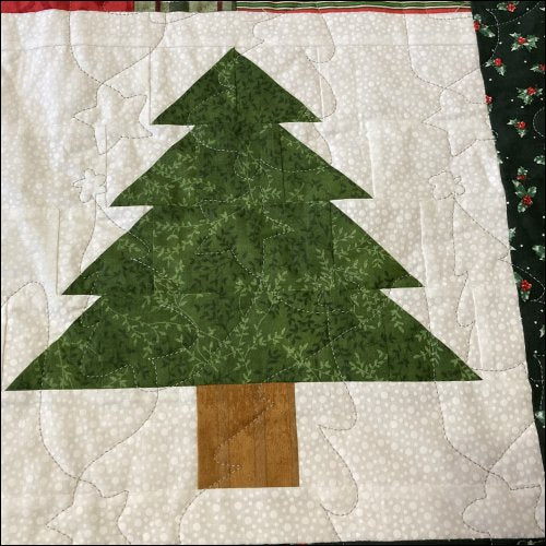 Christmas Tree Stars - quilting pantograph