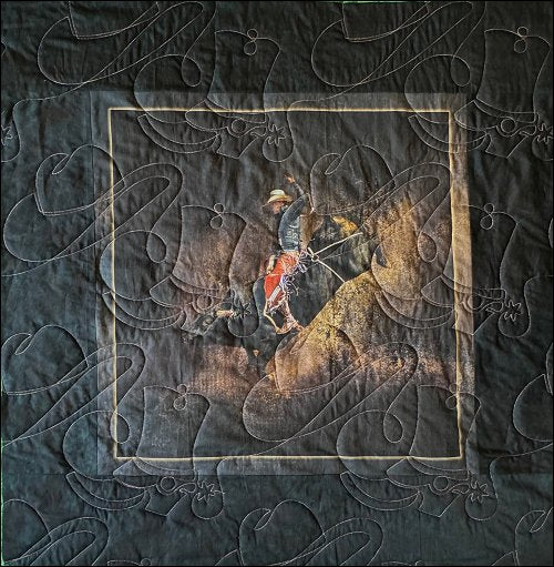 Cowboy Rodeo - quilting pantograph