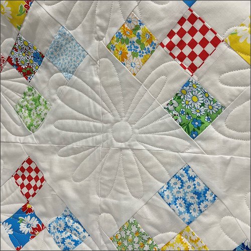 Daisy Bell - quilting pantograph
