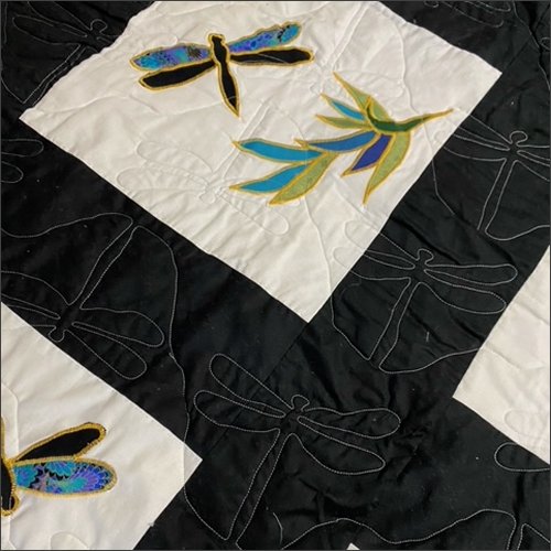 Dancing Dragonfly - quilting pantograph