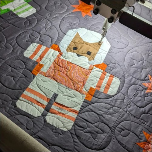 Falling Stars - quilting pantograph