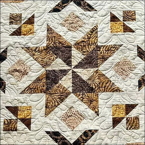 Feather Flower Flip - quilting pantograph
