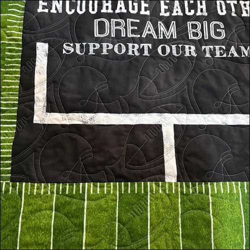 Football Gear - quilting pantograph