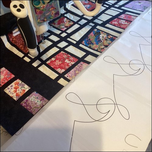 Musical Staff - quilting pantograph