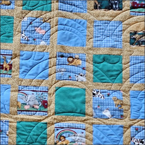 Rainbow Clouds - quilting pantograph