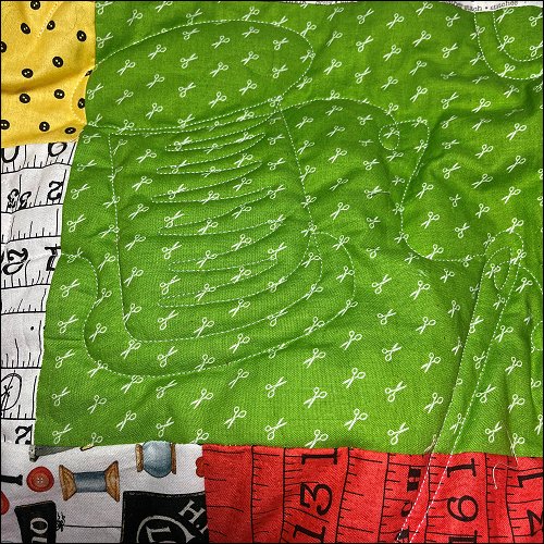 Sewing Needle and Thread - quilting pantograph