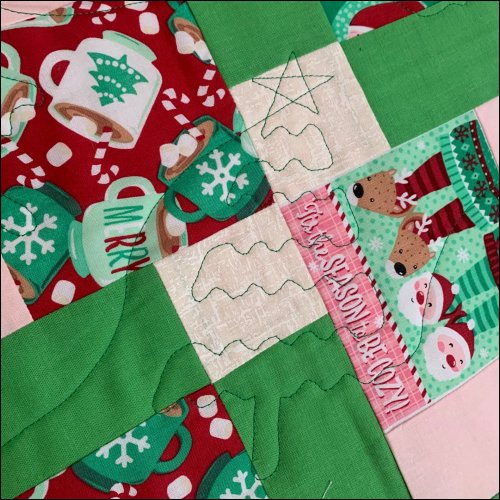 Singing Christmas Tree - quilting pantograph