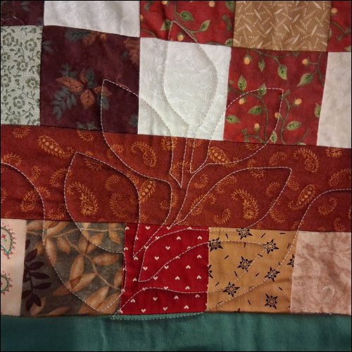 Spring Leaves - quilting pantograph