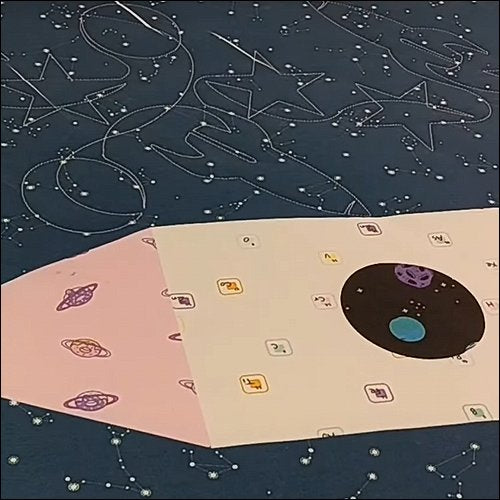 Stars and Rockets - quilting pantograph
