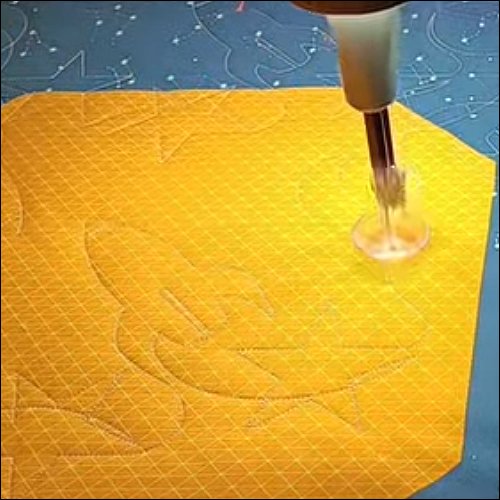 Stars and Rockets - quilting pantograph