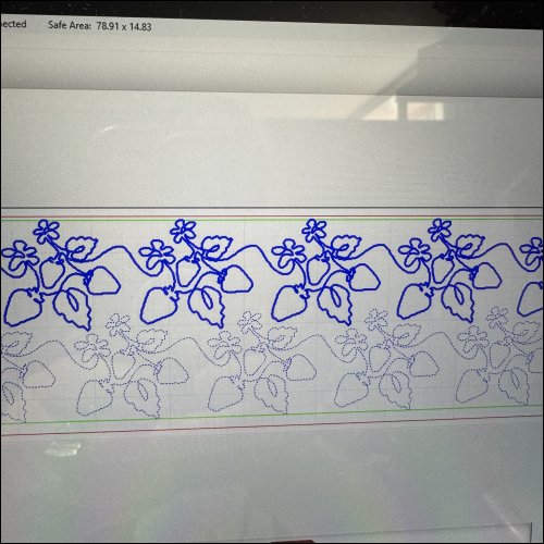 Strawberry Patch - quilting pantograph