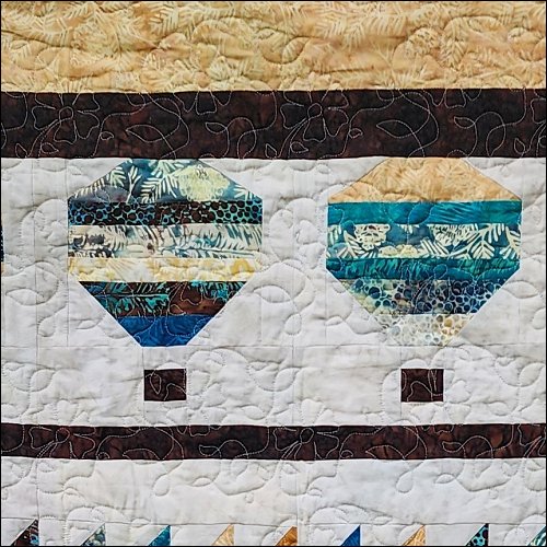 Summer Flowers - quilting pantograph