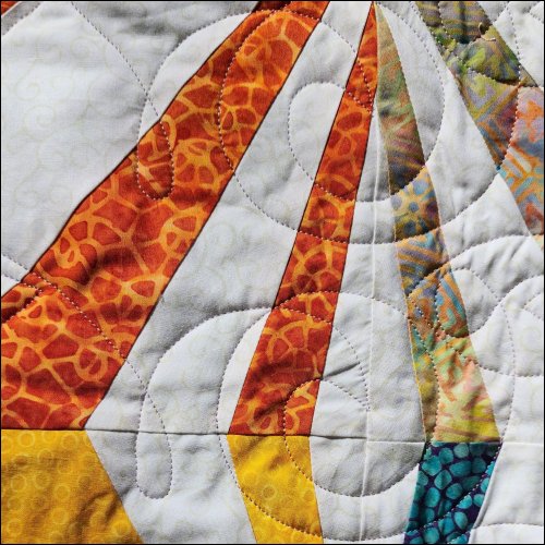 Swirly Bandits - quilting pantograph
