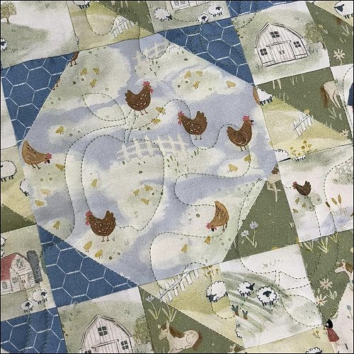 Teacher's Apple - quilting pantograph