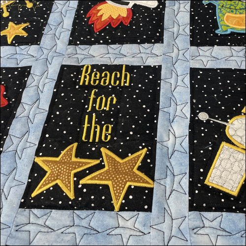 Twinkling Stars - quilting pantograph