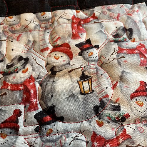 Winter Snowman - quilting pantograph