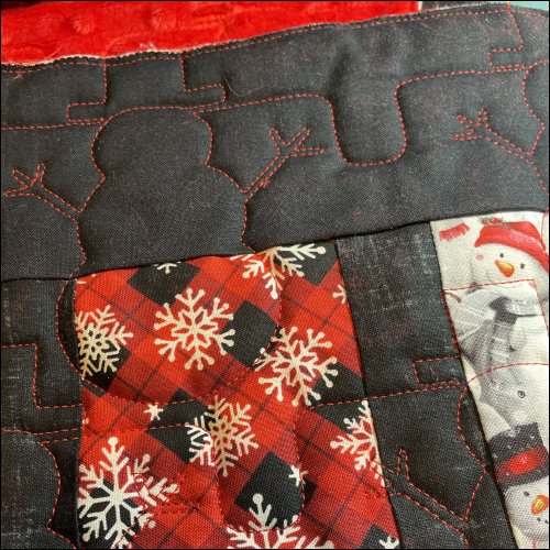 Winter Snowman - quilting pantograph