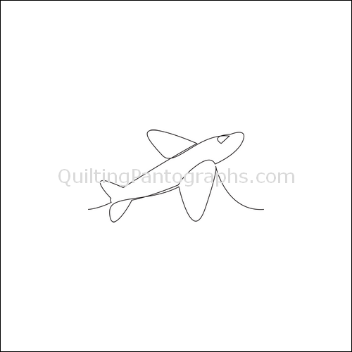 Airplane Takeoff - quilting pantograph