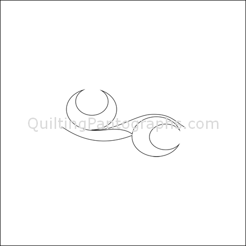 Anime Swirling Moons - quilting pantograph