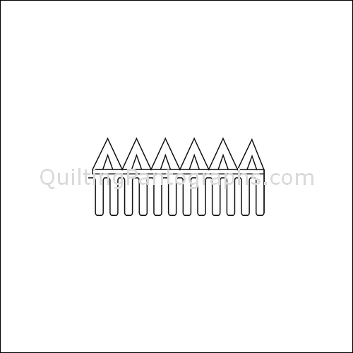 Aztec Temples - quilting pantograph